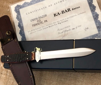Union Razor Co/Ka-Bar Pig Sticker - 2