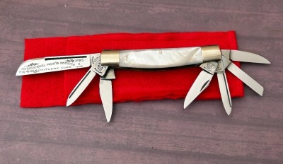 Fight'n Rooster International Cutlery Club 1985 II 7 Blade Pearl Congress
