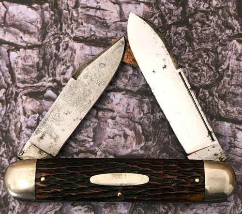 Schrade Cut Co USA Peachseed Bone Big Cigar Moose