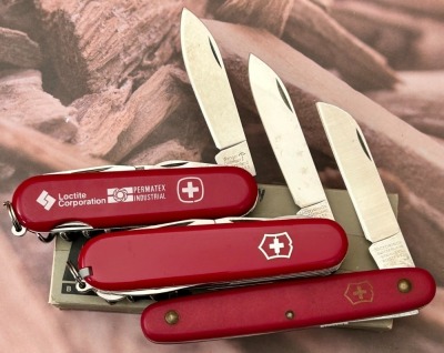 Three Swiss Army Knives