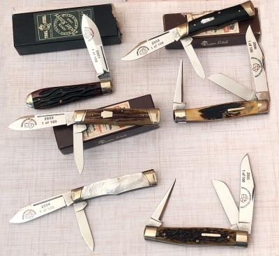 Six Different S&M & Queen NSBC knives