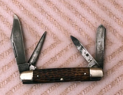Case Tested Green Bone Four Blade Cigar 64055PU - 2