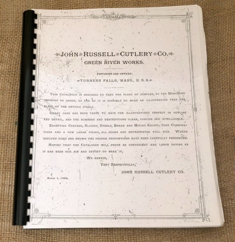 Repro of 1884 John Russell Green River Catalog