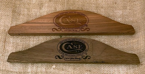 Pair of Case Wood Display Toppers