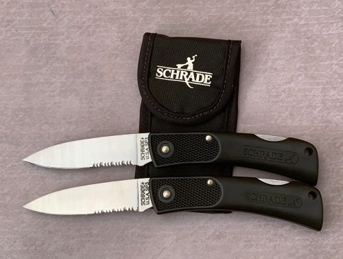 Pair of Schrade+ USA SP3