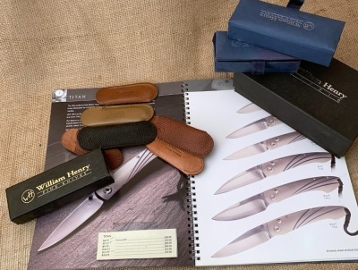 William Henry Empty Boxes, Leather Pouches and a Catalog