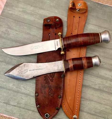 Pair of Fixed Blades; German and France