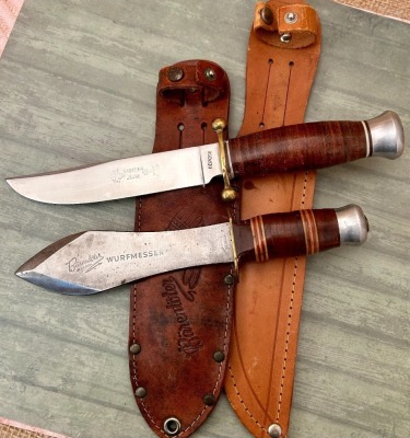 Pair of Fixed Blades; German and France
