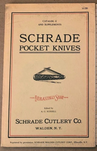 Schrade Pocket Knives 1926 Reprint Catalog
