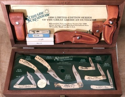 Schrade USA Scrimshaw Set