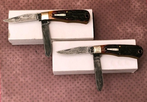 Pair of Remington Damascus Bone Bullet Trappers R1173-D