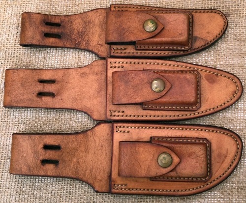 Three Flagler Fixed Blade Sheaths