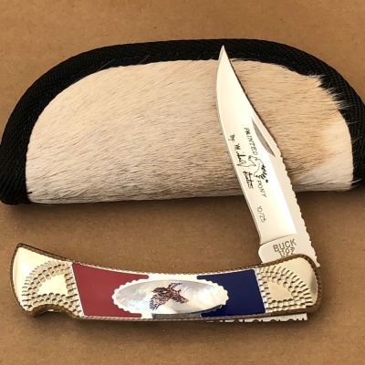 Buck Custom Yellowhorse and Prater 110 Lockback