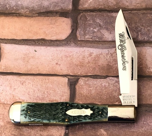 Case Classic Green Bone Coke Bottle Folding Hunter 1990