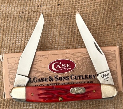 Case Red Worm Groove Bone 1998 Muskrat