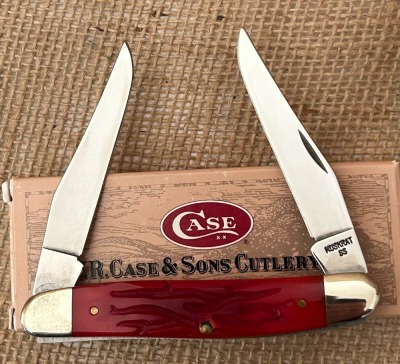Case Red Worm Groove Bone 1998 Muskrat - 2