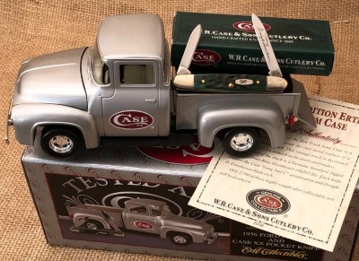Case Die Cast 1956 Ford Pickup with an Eisenhower