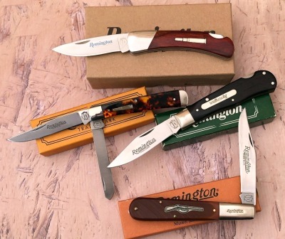 4 Remington Bullet Knives: BU013, R1240, R50013-B & R295T