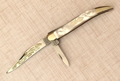 Fight'n Rooster Pearl Two Blade Texas Toothpick