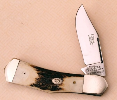 Cripple Creek Effingham Stag Single Blade Humpback