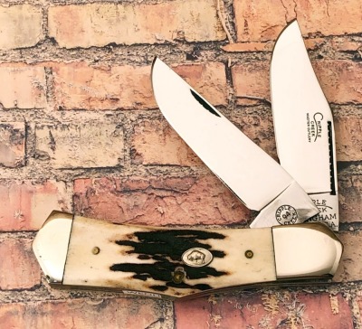 Cripple Creek Effingham Stag Two Blade Humpback
