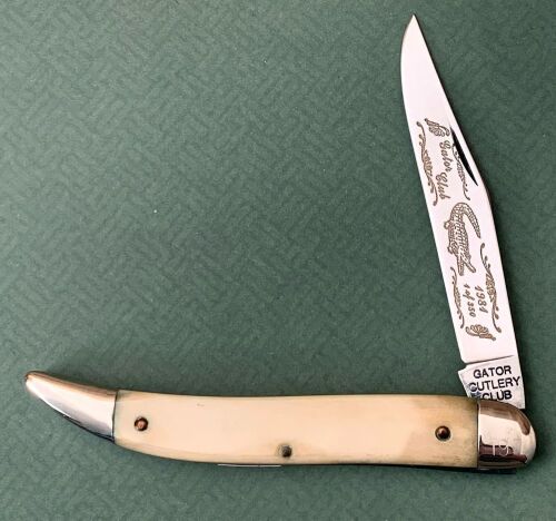 Colonel Coon Smooth White Bone Toothpick