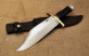 Randall Bowie, stacked leather washer handle.