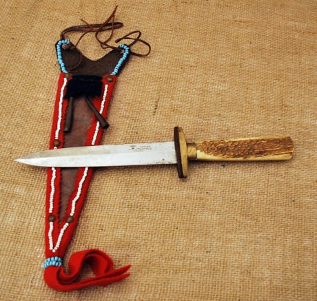 Taylor's Eyewitness Sheffield stag dagger with beaded sheath