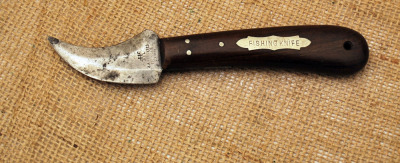Henckels vintage wood stubby fishing knife