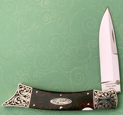 Harvey McBurnette Engraved Lockback