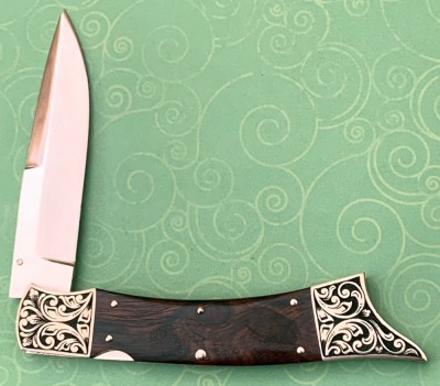 Harvey McBurnette Engraved Lockback - 2