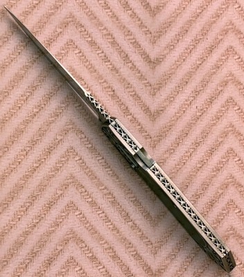 Harvey McBurnette Engraved Auto Lockback - 3