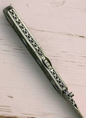 Harvey McBurnette Engraved "Gambler" Lockback - 3
