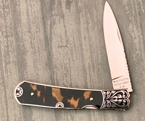 Harvey McBurnette Engraved Lockback