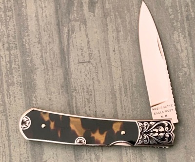 Harvey McBurnette Engraved Lockback