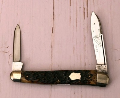 Ulster Knife Co Salesman Sample Bone Half Whittler