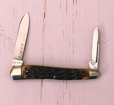 Ulster Knife Co Salesman Sample Bone Half Whittler - 2